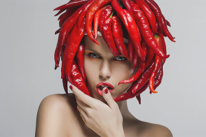 Maske za kosu s crvenom paprikom